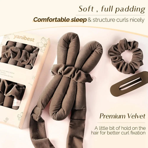 calm curl satin headband